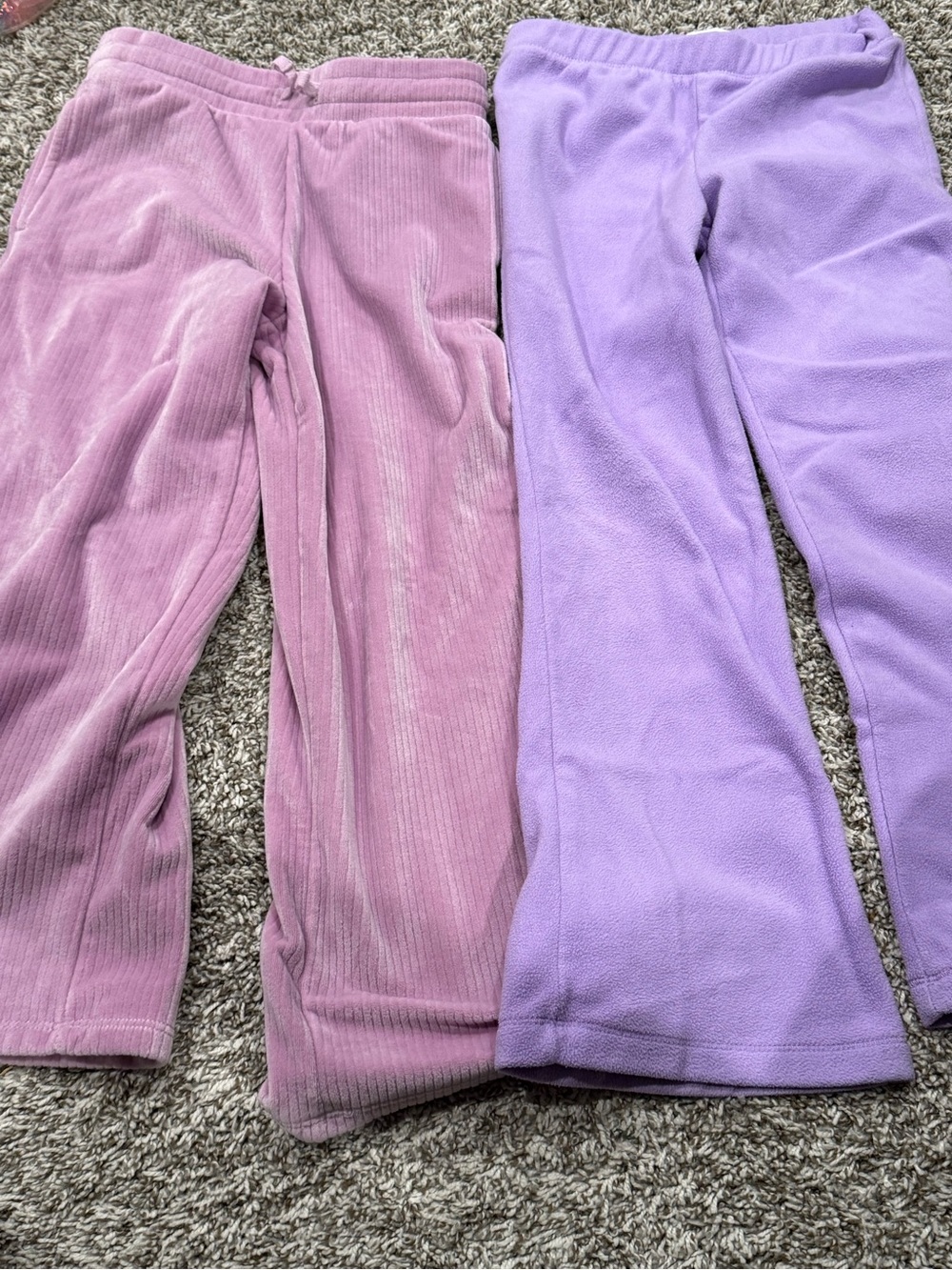 jumping beans Pink Corduroy and Lavender Fleece Joggers